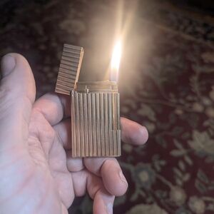 S.T. DuPont Working And Authentic with Gold Plating And  Textured Design